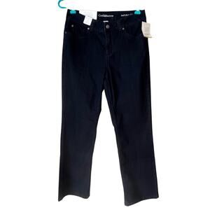 NEW! Croft & Barrow Dark Wash Natural Fit Bootcut Size 6 Short